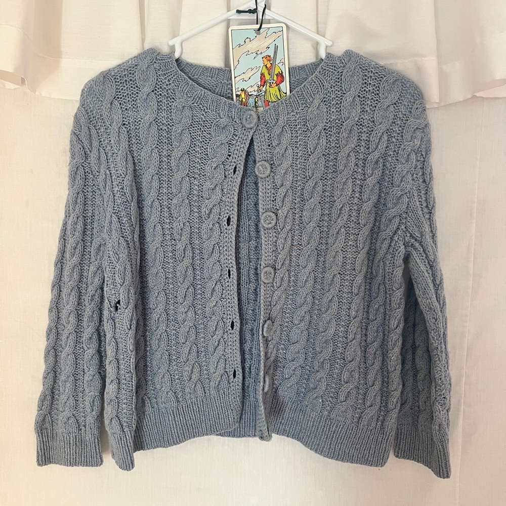 Vintage baby blue cardigan